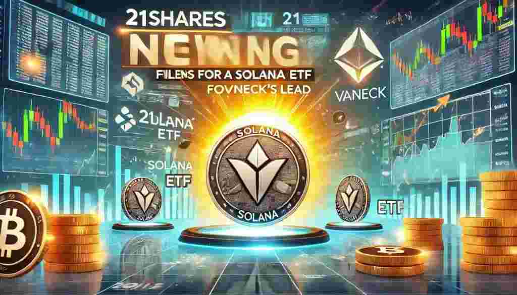 21Shares Seeks Approval for Solana ETF in US, Echoing VanEck's Move