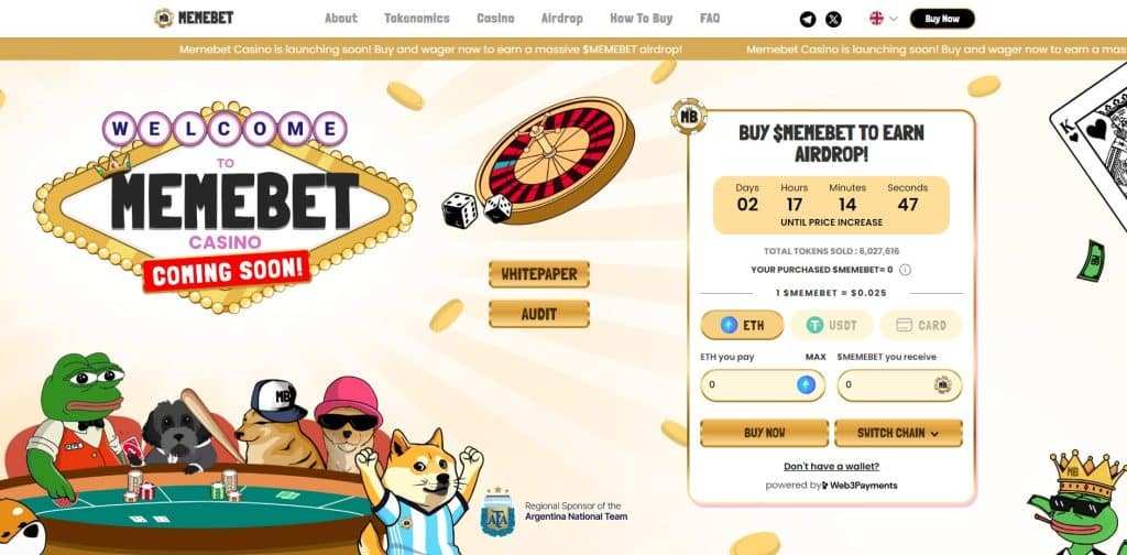 Is $MEMEBET the Next Rollbit Killer? Record $150K Launch Sparks Frenzy!