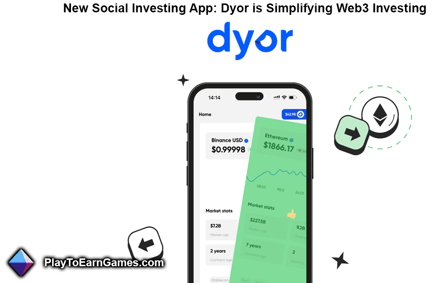 Nieuwe app voor sociaal investeren: Dyor vereenvoudigt web3-beleggen