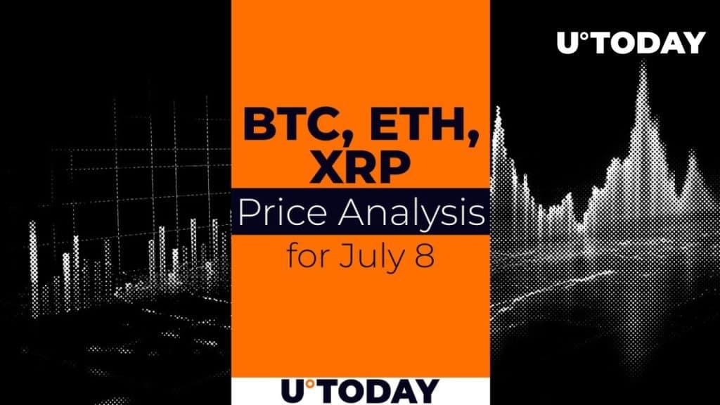 July 8 Price Forecast for Bitcoin, Ethereum, and Ripple