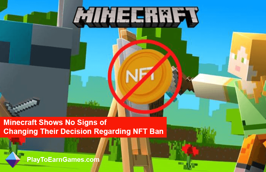 Minecraft zal het NFT-verbod niet heroverwegen