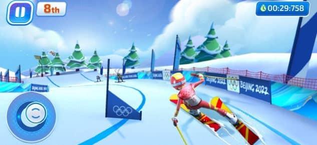 Ervaar de spanning van de Winterspelen in Olympic Games Jam: Beijing 2022, een P2E mobiele game waarin spelers strijden in chaotische minigames om NFT-pins.