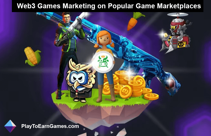 Web3-gamesmarketing op populaire gamemarktplaatsen